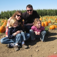 The Eagletons at the pumpkin patch October 2008