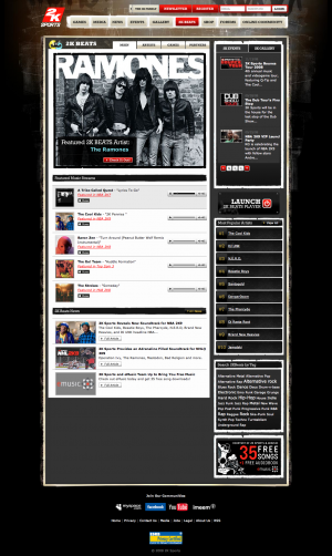 2K Sports beats page