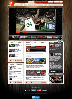 2K Sports home page