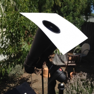 Binocular mask for sun projecting