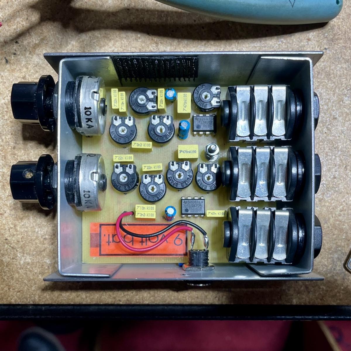 Interior view of K&K bass preamp
