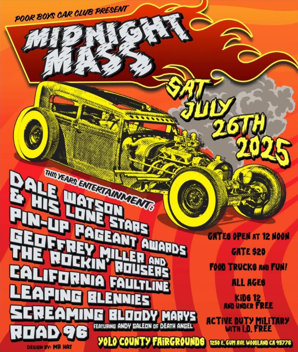 Poor Boys Car Club Midnight Mass 2025 Poster