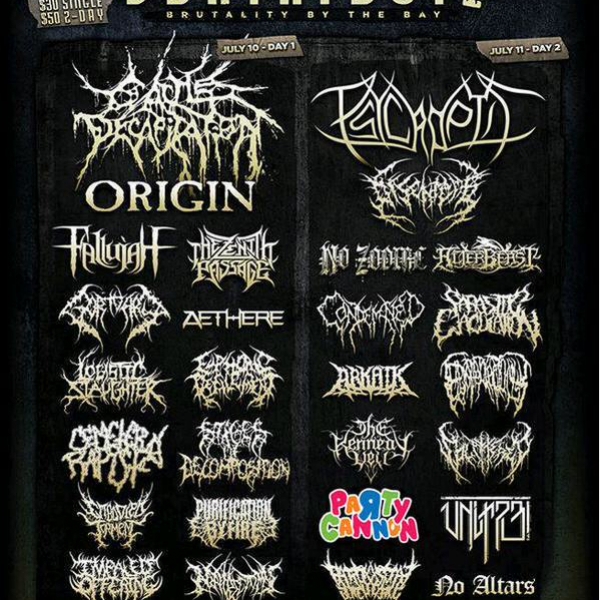 Bay Area Deathfest 2 poster