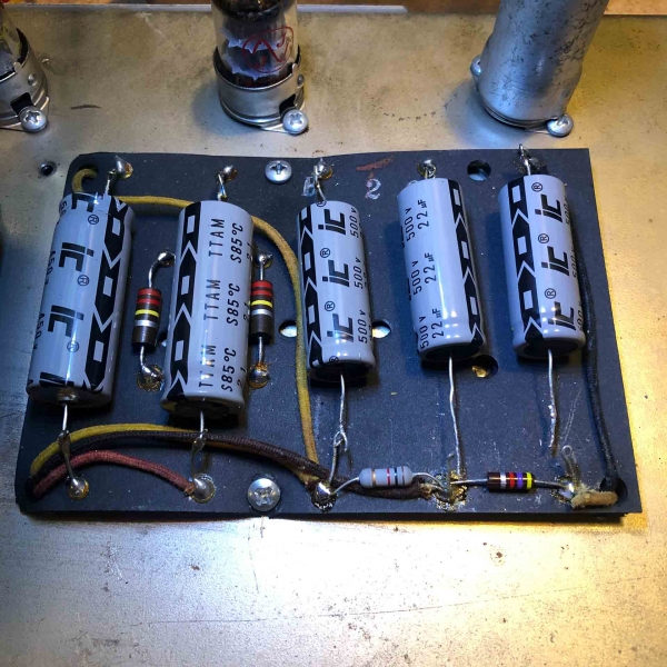 Filter capacitors for a 1963 Fender Bandmaster