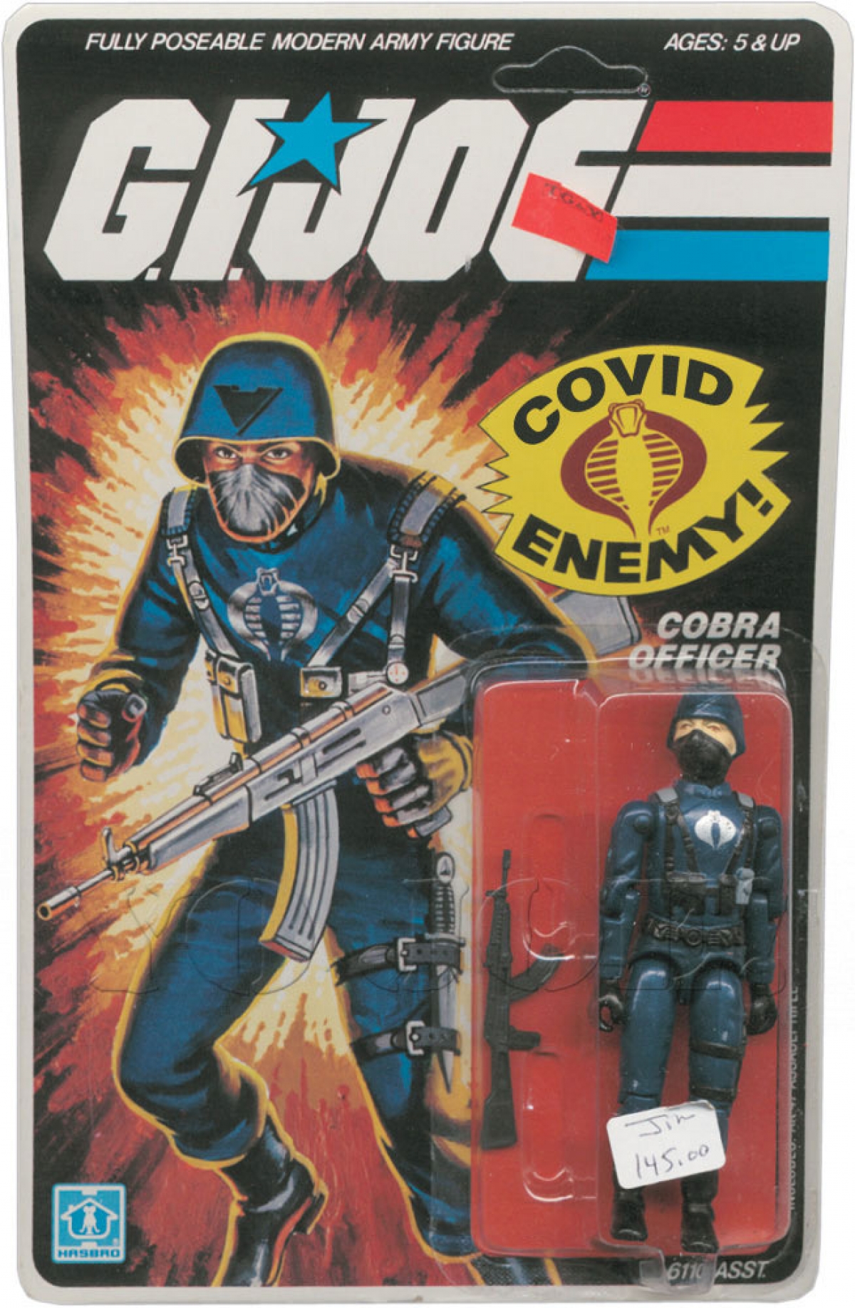 Vintage G.I. Joe Cobra Officer action figure mint in box