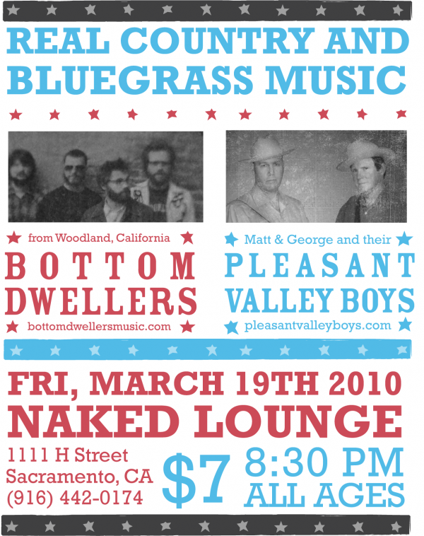Bottom Dwellers/Pleasant Valley Boys Poster