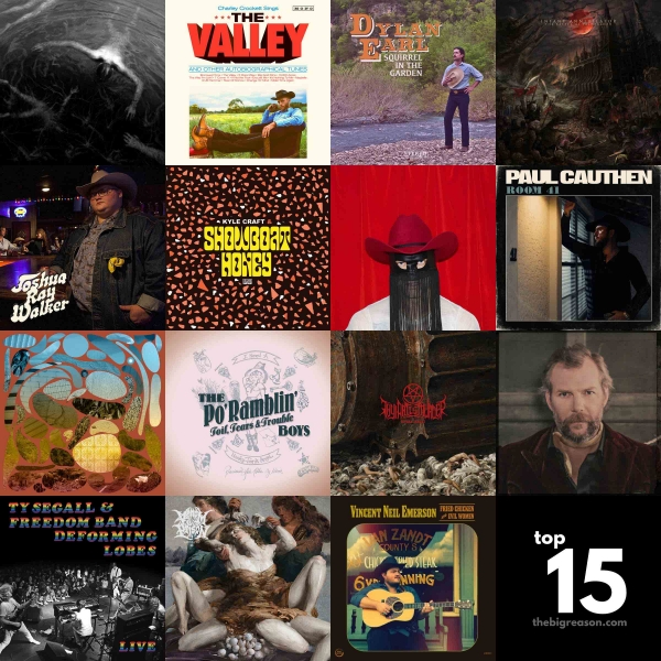 Collage of 15 album covers