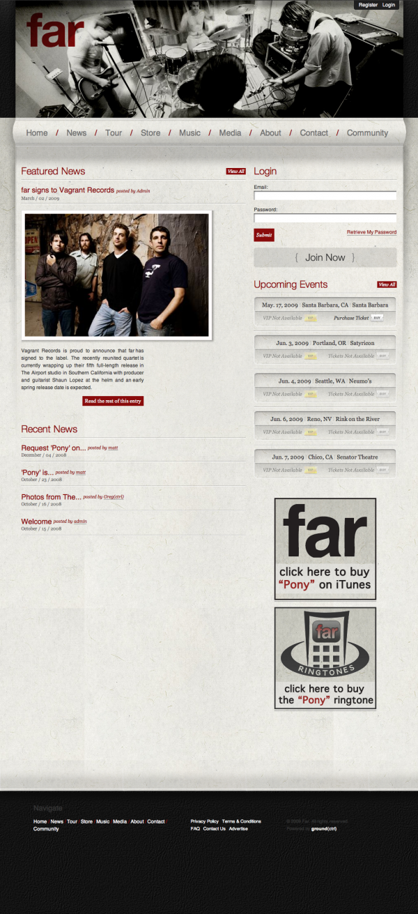 Far home page