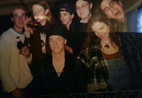 Members of Floss with some close friends