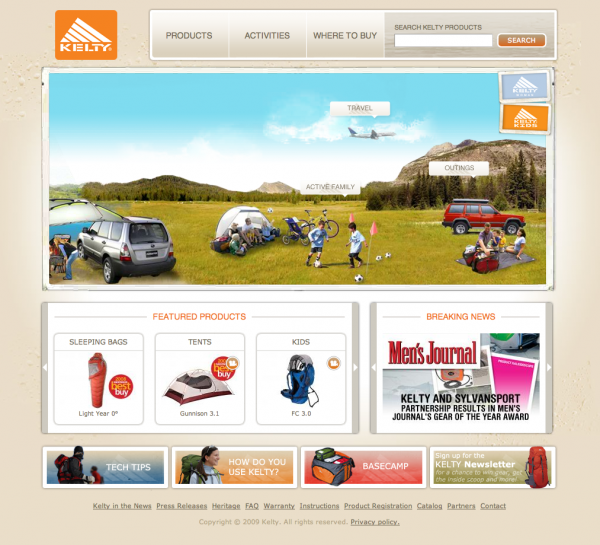 Kelty home page