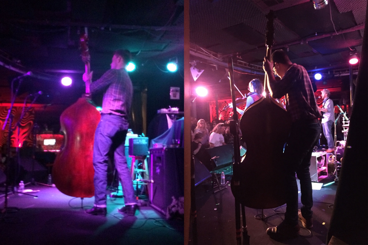 Jake Erwin plays bass on the same stage as me